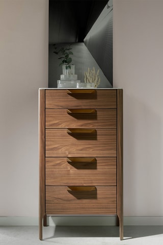 Chiffonnier 5 tiroirs - 60 x 45 x 107 cm