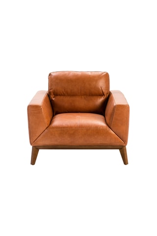 Fauteuil - Marron - En cuir