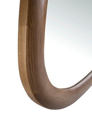 Miroir en bois - 95 x 75 x 3 cm - Naturel