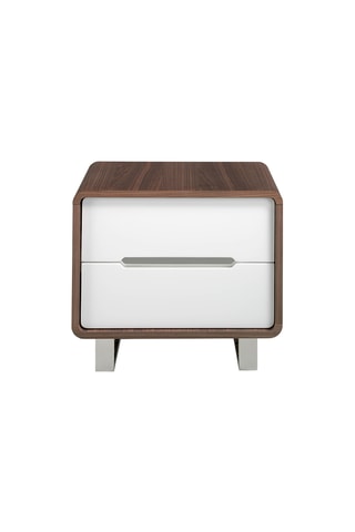 Table de chevet 2 tiroirs en bois - 66 x 48 x 48 cm