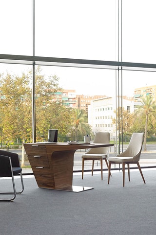 Bureau en bois 3 tiroirs - 150 x 60 x 76 cm