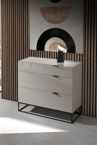 Chiffonnier 3 tiroirs - 80 x 80 x 45 cm