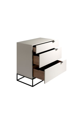Chiffonnier 3 tiroirs - 80 x 80 x 45 cm