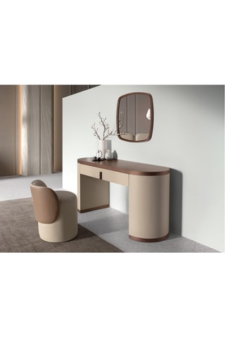 Coiffeuse 1 tiroir en bois - 150 x 75 x 50 cm