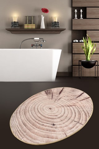 Alfombra de baño - Beige - 80 x 120 cm