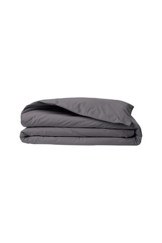 Funda nórdica de algodón reforzado 155 hilos/cm² Tonne Grise - Gris oscuro