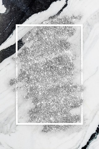 2 alfombras de baño - Plateado y blanco