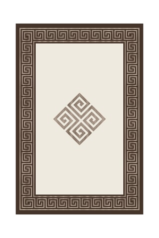2 alfombras de baño - Marrón y beige