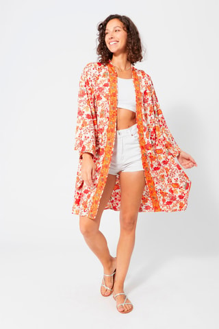 Kimono - Rosso, blu e arancione