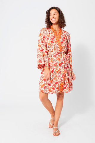 Kimono - Rosso, blu e arancione