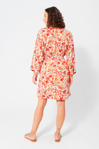Kimono - Rosso, blu e arancione