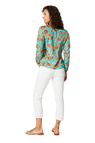 Camicia - Turchese, rosa e arancione