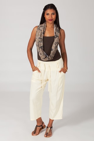 Pantaloni 7/8 - Beige