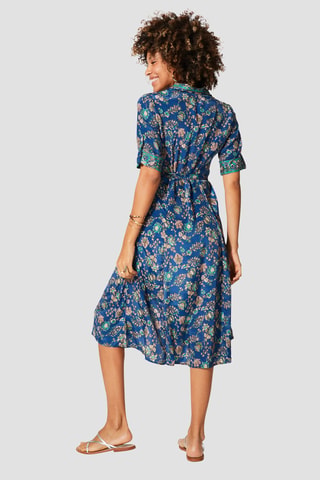 Abito a portafoglio - Navy, verde e grigio