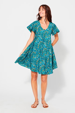 Skaterjurk - Wit, blauw en groen