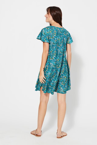 Skaterjurk - Wit, blauw en groen