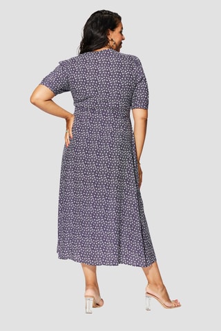 Vestido - Blanco y violeta