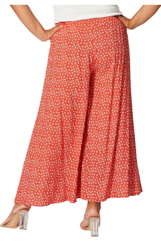 Pantaloni 7/8 - Arancione e bianco