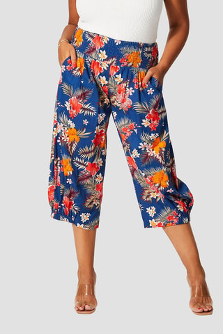 Pantaloni - Navy, rosso e arancione