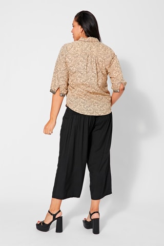 Blusa - Negro y beige