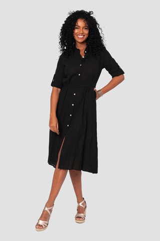 Vestido midi - Negro