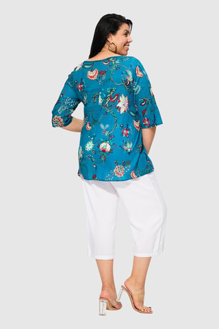 Camisa - Azul y rosa