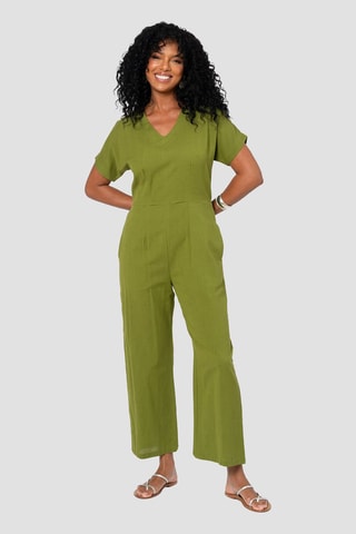 Tuta in lino - Verde