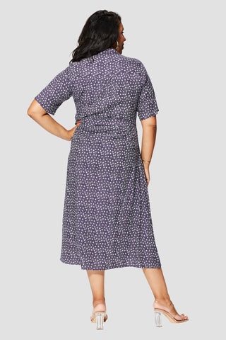 Vestido - Violeta y blanco