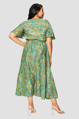 Vestido cruzado - Verde