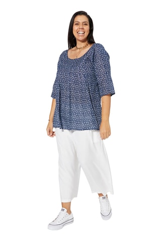 Camisa - Blanco y azul