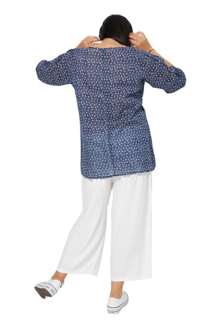 Camisa - Blanco y azul