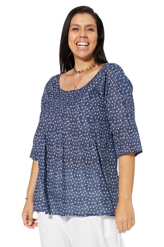 Camisa - Blanco y azul