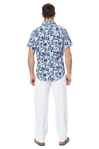 Camisa - Blanco y azul