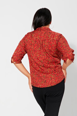 Blusa - Negro, rojo y amarillo