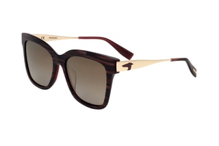 Gafas de sol mujer - Categoría 3 - Trussardi - Dorado y marrón