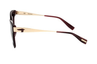 Gafas de sol mujer - Categoría 3 - Trussardi - Dorado y marrón