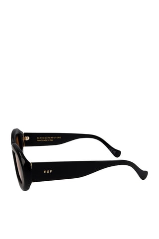 Gafas de sol mujer - Categoría 2 - Retrosuperfuture - Negro y amarillo