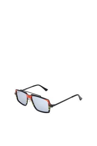Gafas de sol hombre - Categoría 2 - Italia Independent - Negro, amarillo, naranja y gris
