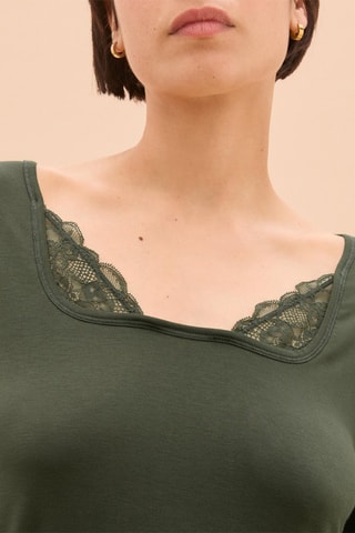 T-shirt de pyjama Fleur - Kaki