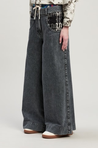 Jeans Wide Legs - Grijs
