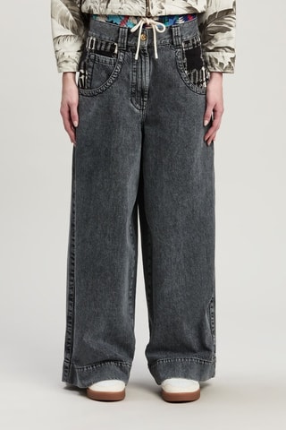 Jeans Wide Legs - Grijs
