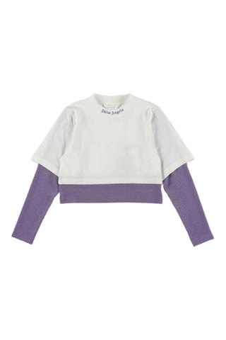T-shirt Trompe-l’œil - Lichtpaars