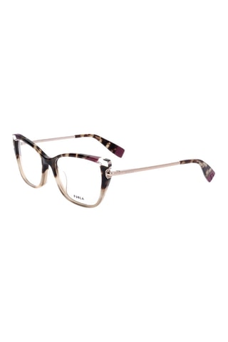 Gafas de vista mujer - Furla - Negro, marrón, violeta y dorado