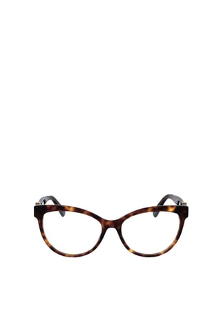 Gafas de vista mujer - Moncler - Amarillo, marrón y dorado