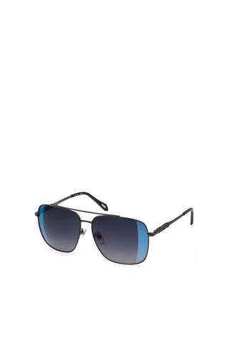 Gafas de sol hombre - Lentes efecto espejo - Categoría 3 - Just Cavalli - Negro y gris