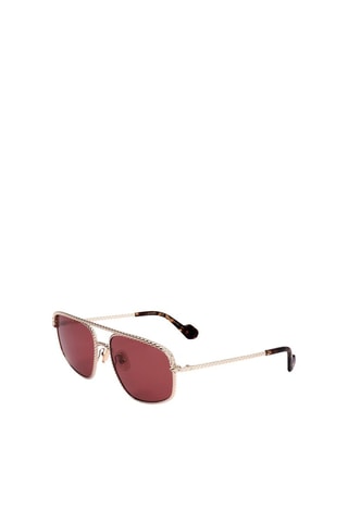 Gafas de sol unisex - Categoría 2 - Lanvin - Rojo, marrón y dorado