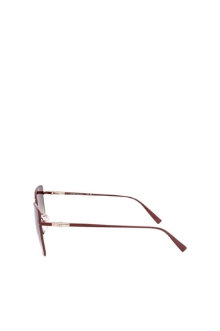 Gafas de sol mujer - Categoría 3 - Longchamp - Rojo, marrón y dorado