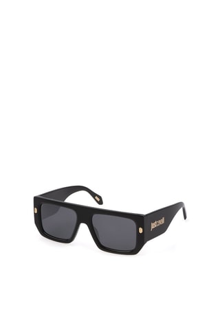 Gafas de sol hombre - Lentes efecto espejo - Categoría 3 - Just Cavalli - Gris y negro