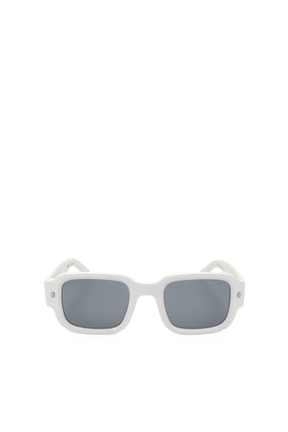 Gafas de sol hombre - Categoría 3 - Dsquared2 - Blanco y plateado