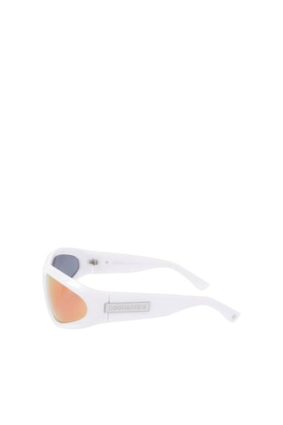 Gafas de sol unisex - Lentes efecto espejo - Categoría 3 - Dsquared2 - Blanco